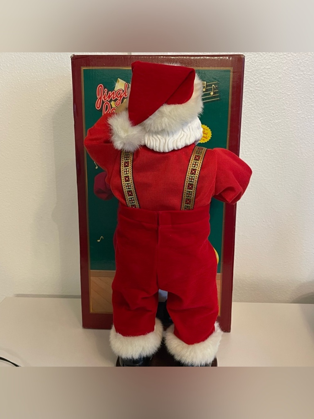 VTG Santa Claus Jingle Bell Rock 16" Singing Dancing 1998 Box Works 1st Edition - Picture 4 of 13